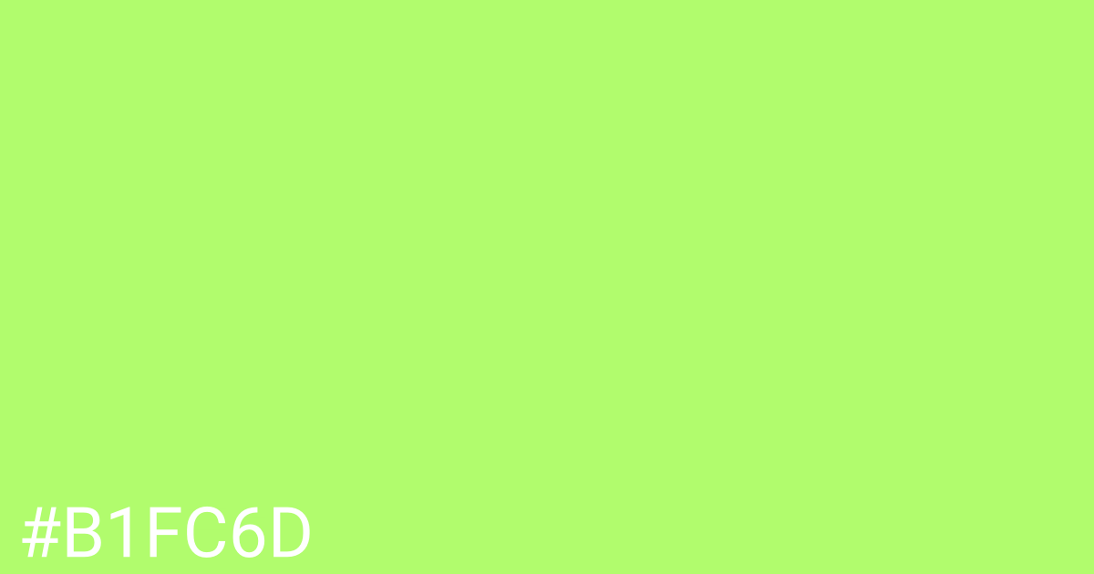 Hex color #b1fc6d graphic