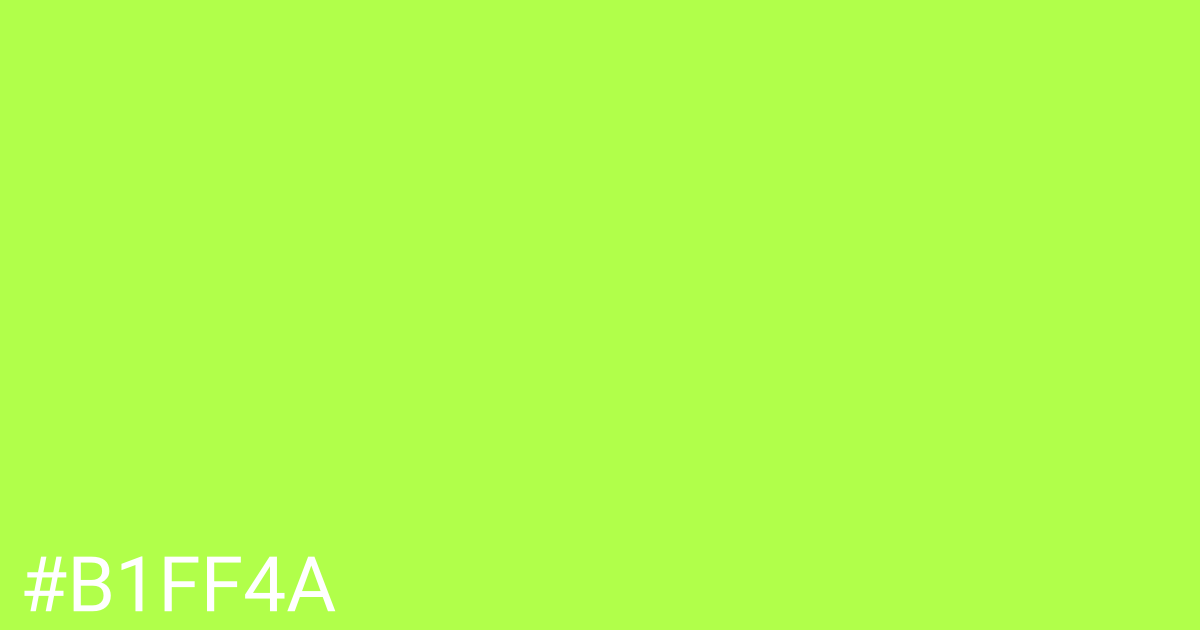 Hex color #b1ff4a graphic