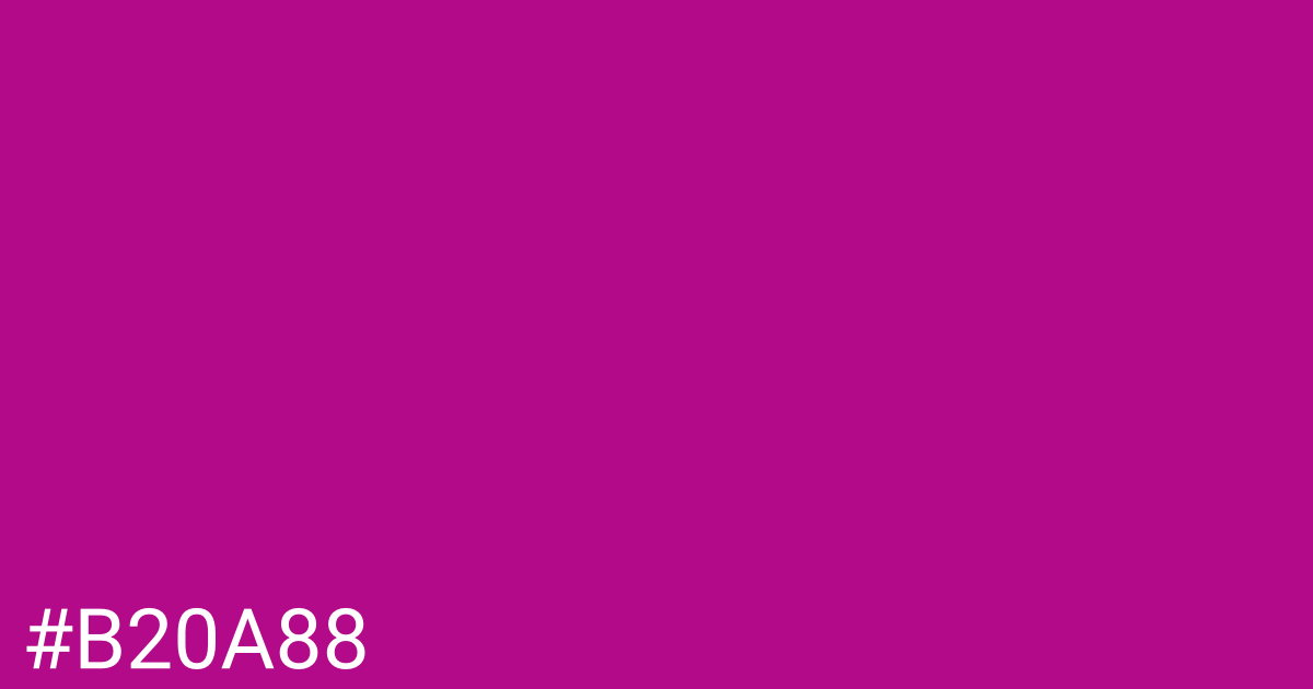 Hex color #b20a88 graphic