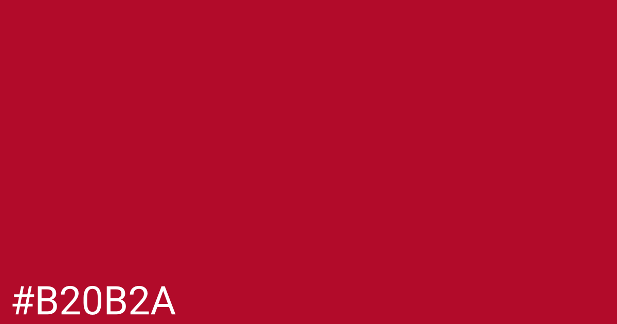 Hex color #b20b2a graphic