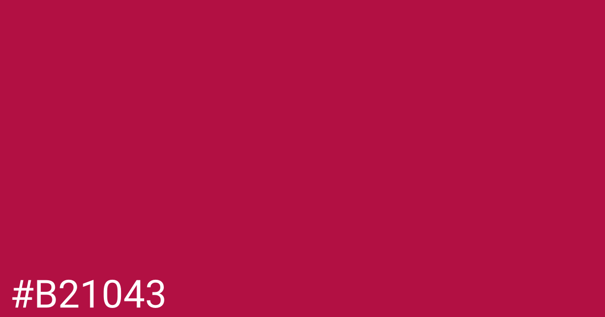 Hex color #b21043 graphic