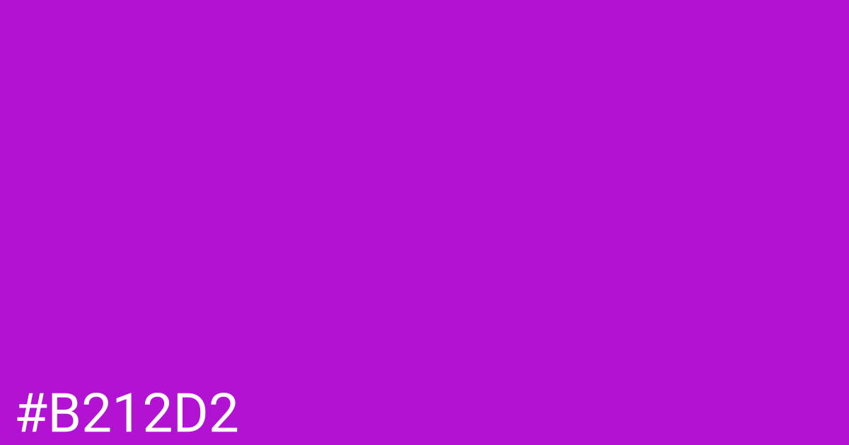 Hex color #b212d2 graphic