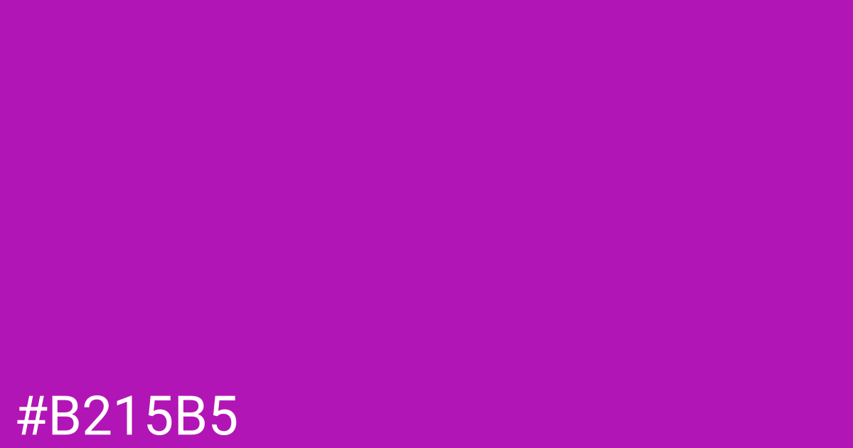 Hex color #b215b5 graphic