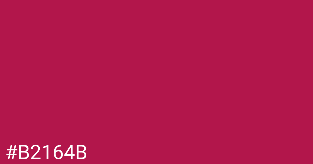 Hex color #b2164b graphic