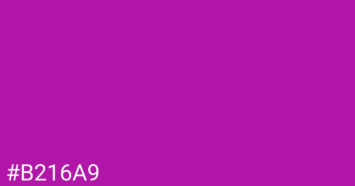 Hex color #b216a9 graphic