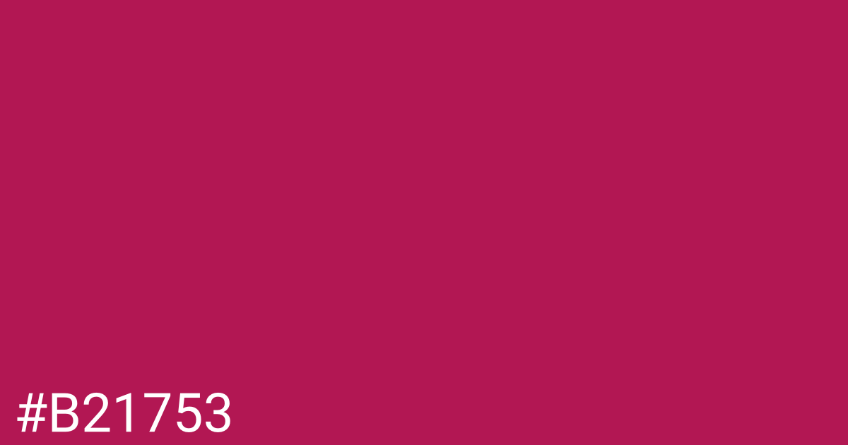 Hex color #b21753 graphic