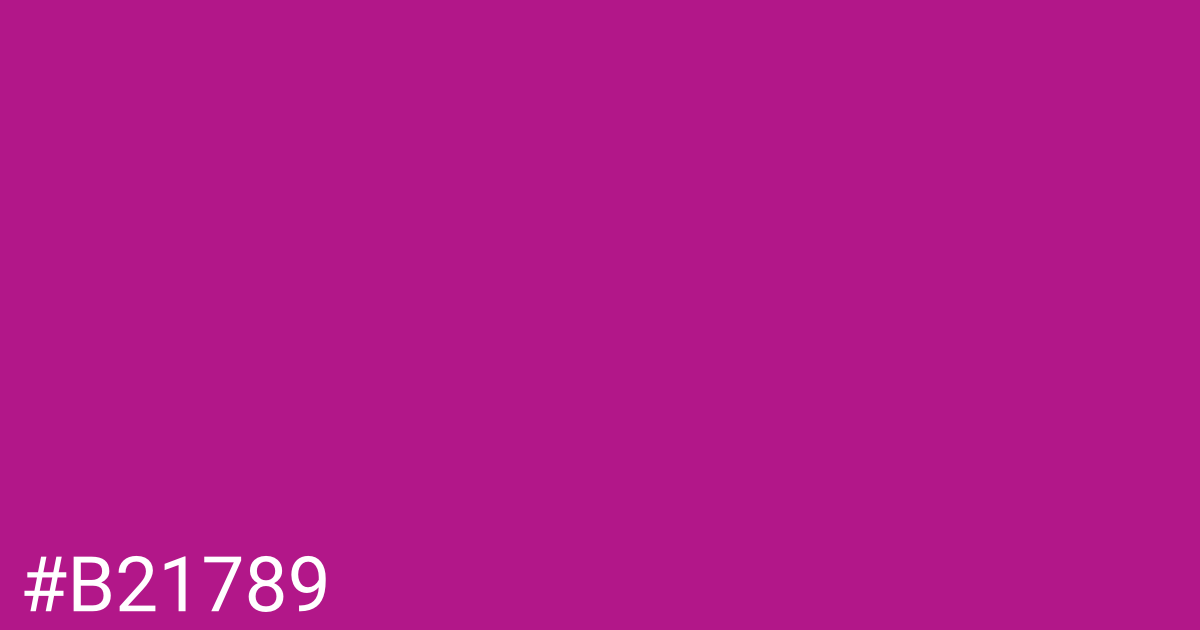 Hex color #b21789 graphic