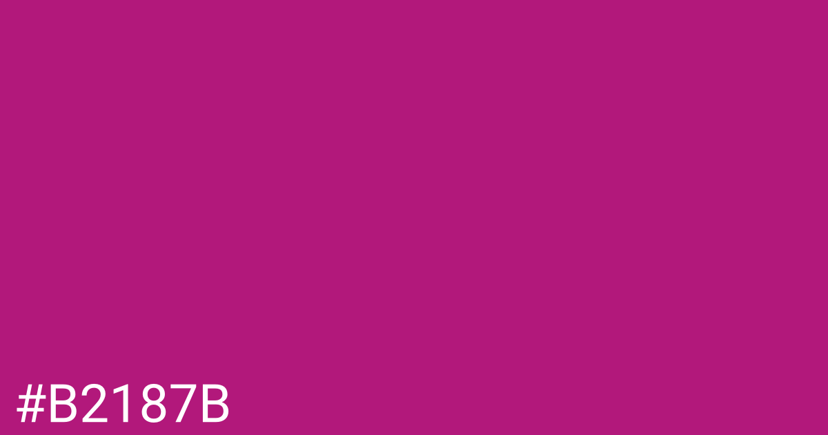 Hex color #b2187b graphic