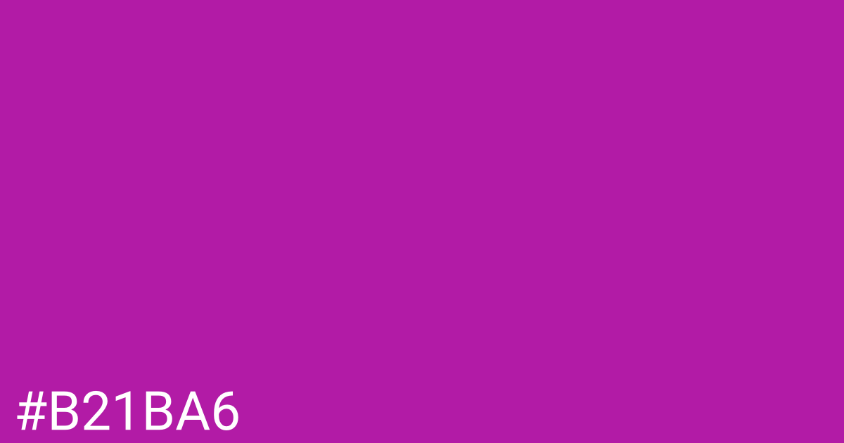 Hex color #b21ba6 graphic