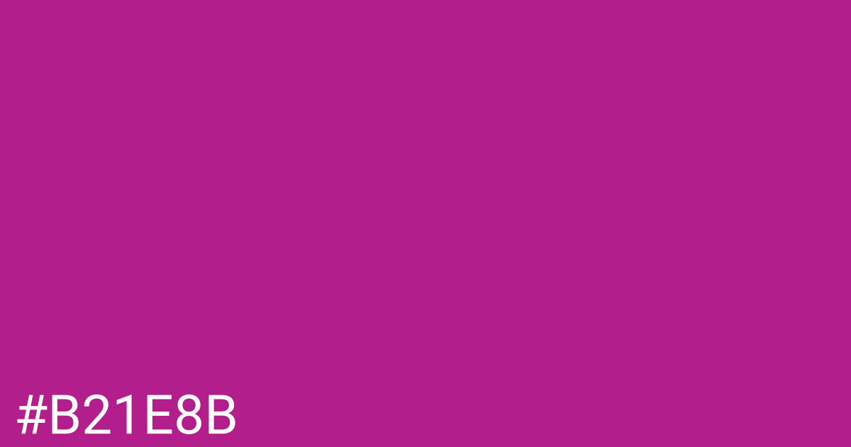 Hex color #b21e8b graphic