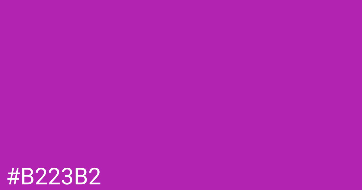 Hex color #b223b2 graphic