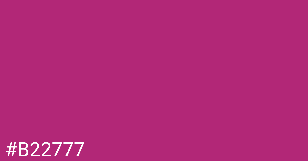 Hex color #b22777 graphic