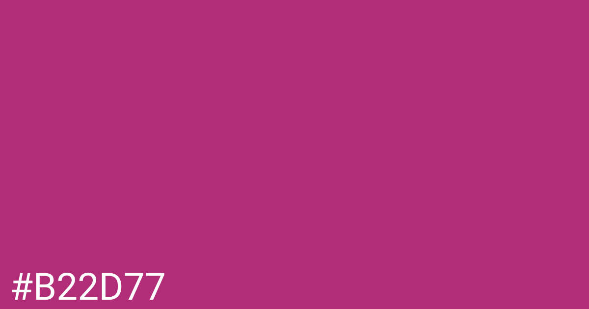 Hex color #b22d77 graphic
