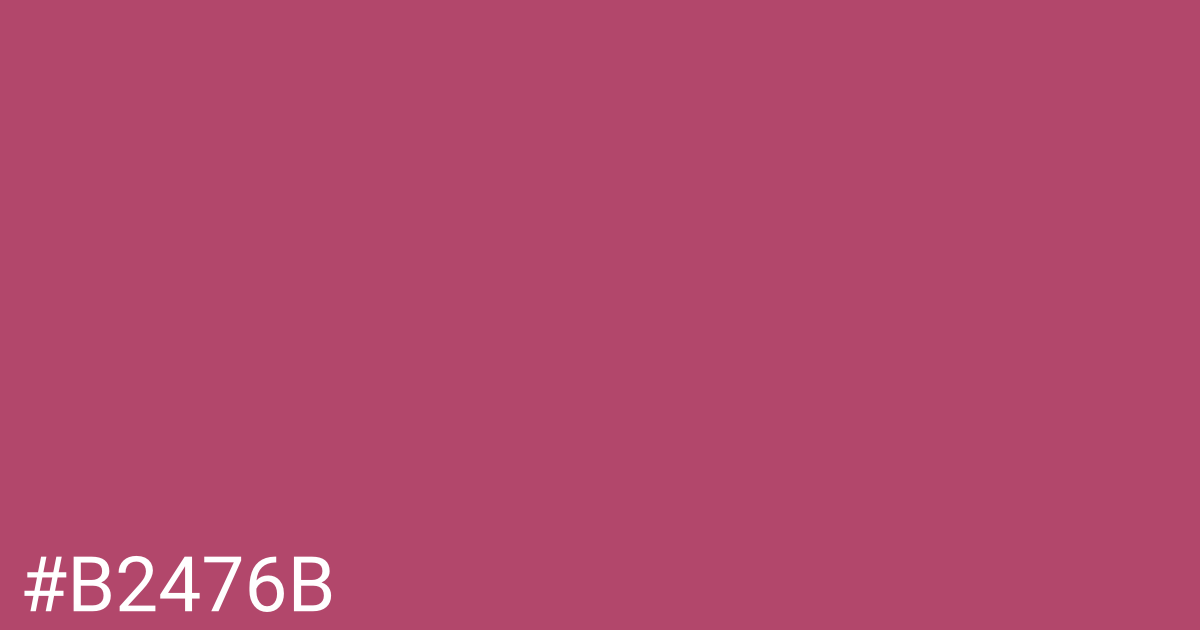 Hex color #b2476b graphic