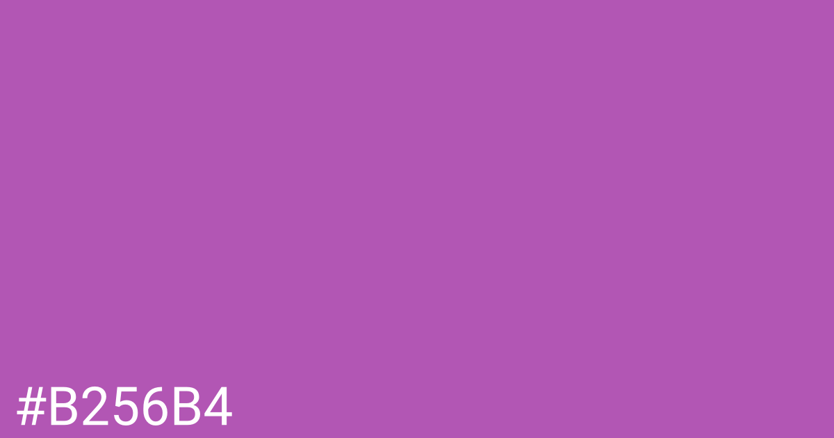 Hex color #b256b4 graphic