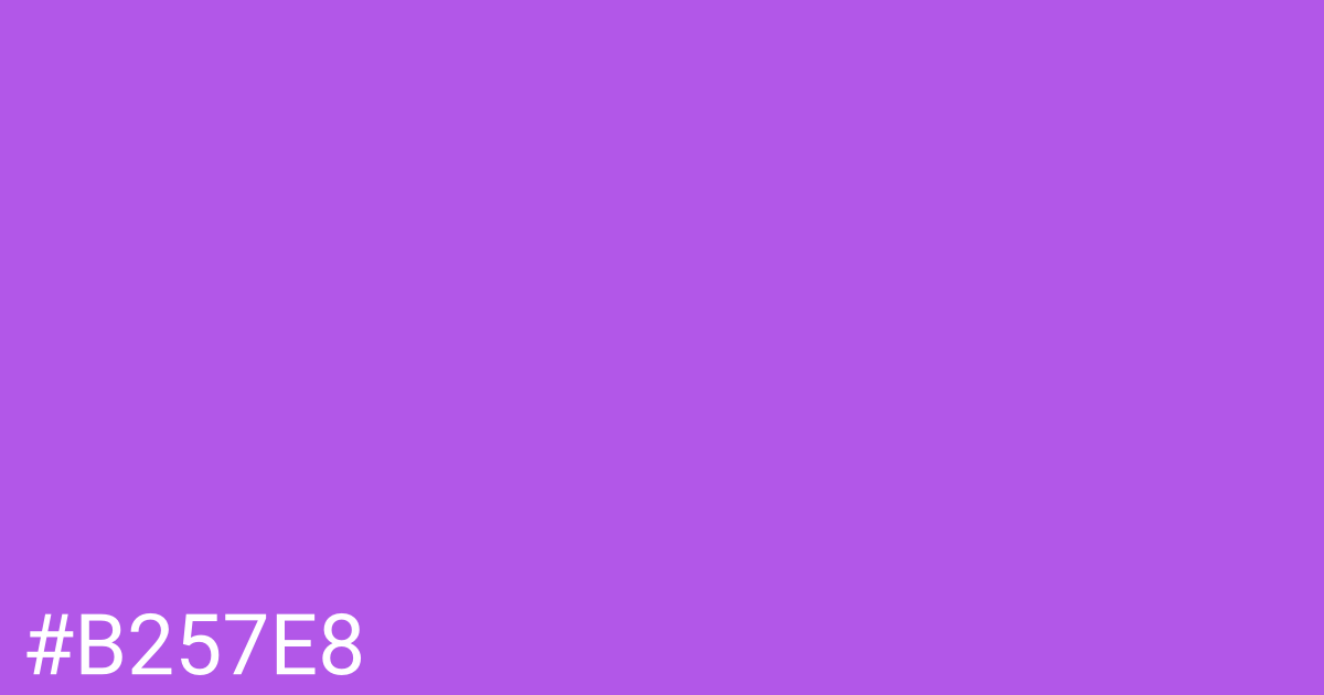 Hex color #b257e8 graphic