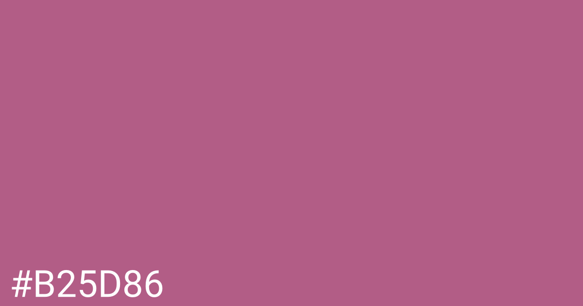 Hex color #b25d86 graphic