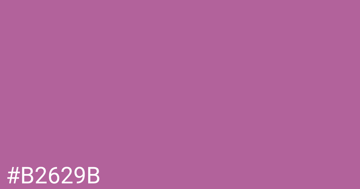 Hex color #b2629b graphic