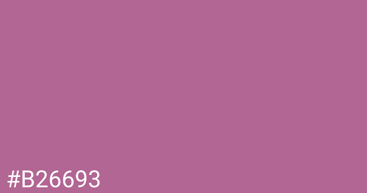 Hex color #b26693 graphic