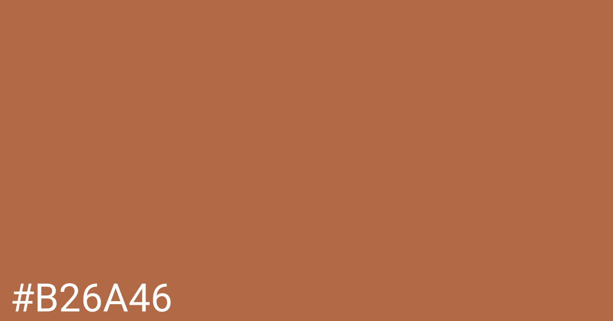 Hex color #b26a46 graphic