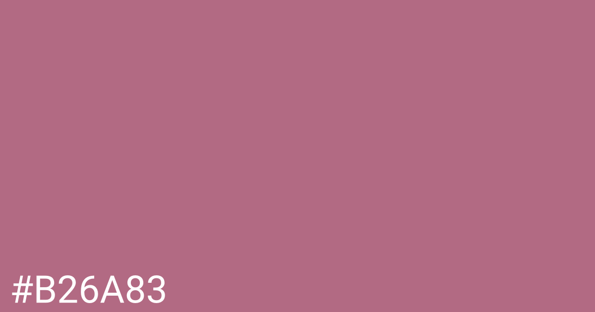 Hex color #b26a83 graphic