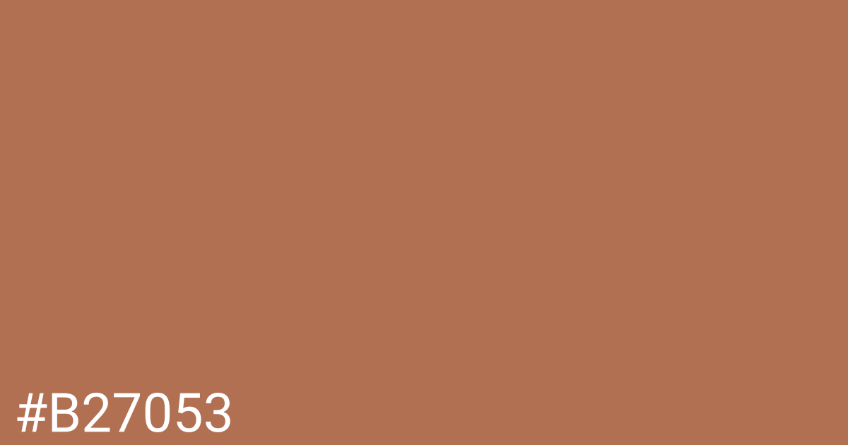 Hex color #b27053 graphic