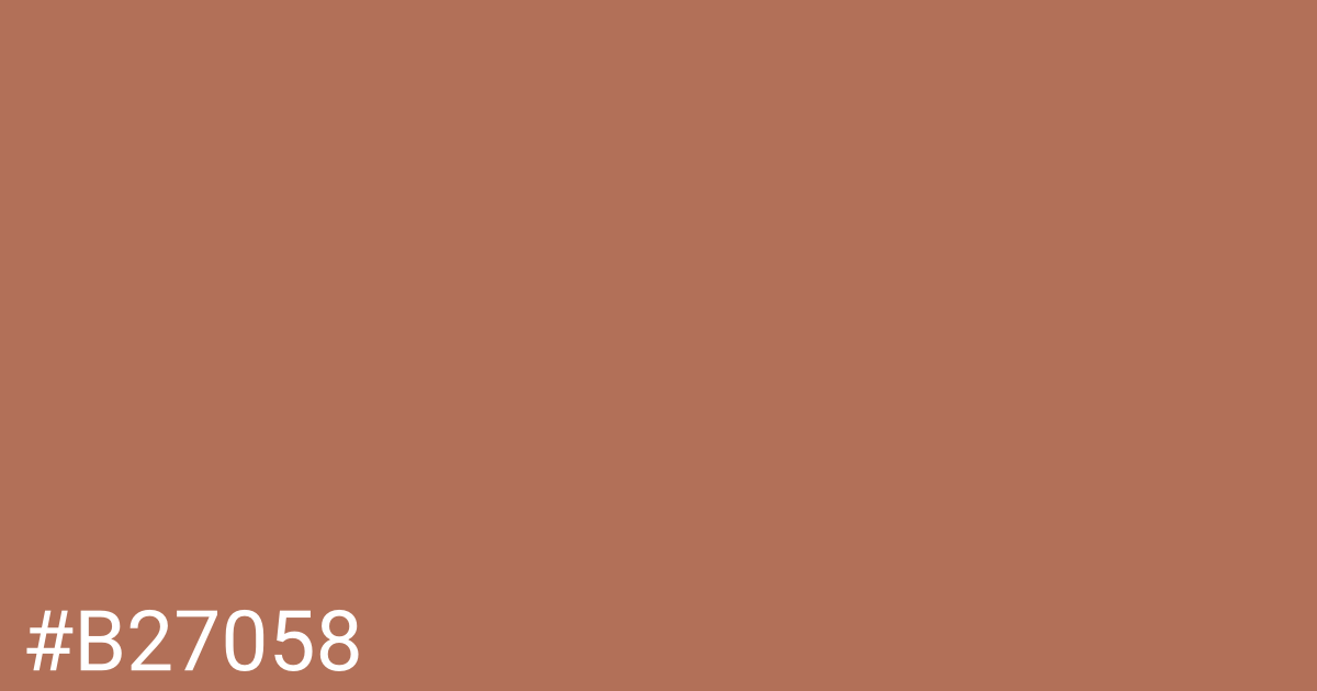 Hex color #b27058 graphic