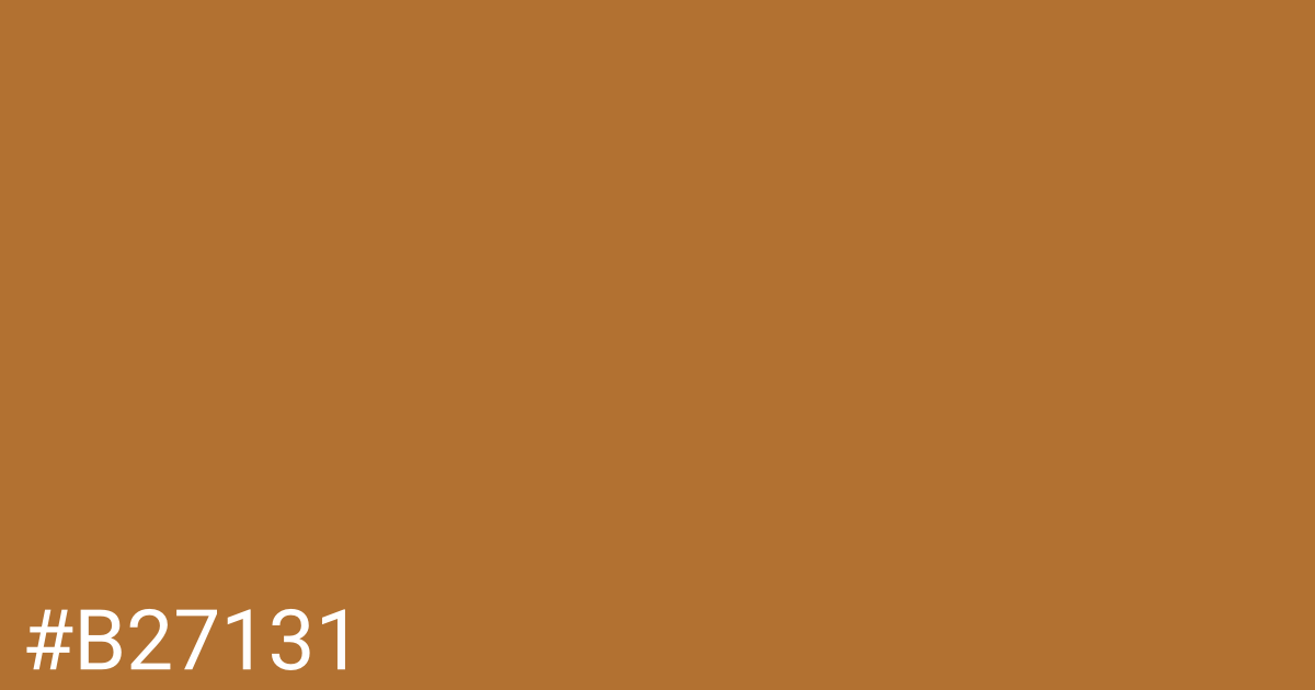 Hex color #b27131 graphic