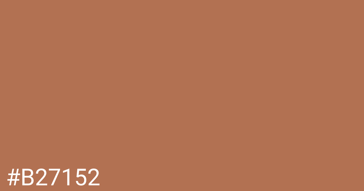 Hex color #b27152 graphic