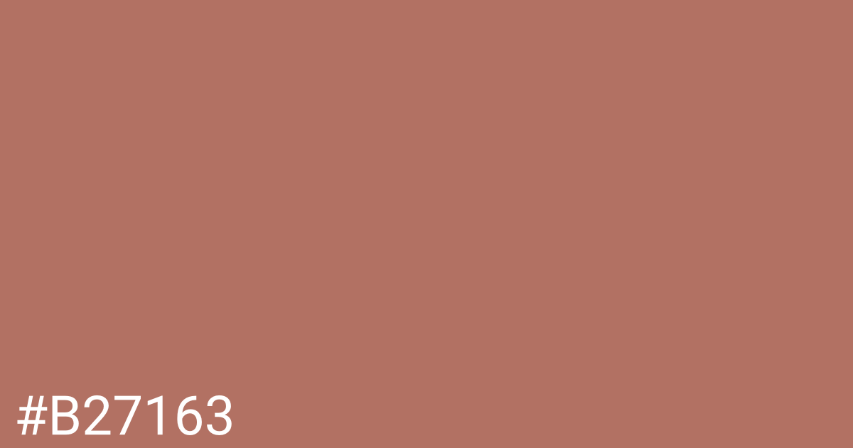 Hex color #b27163 graphic