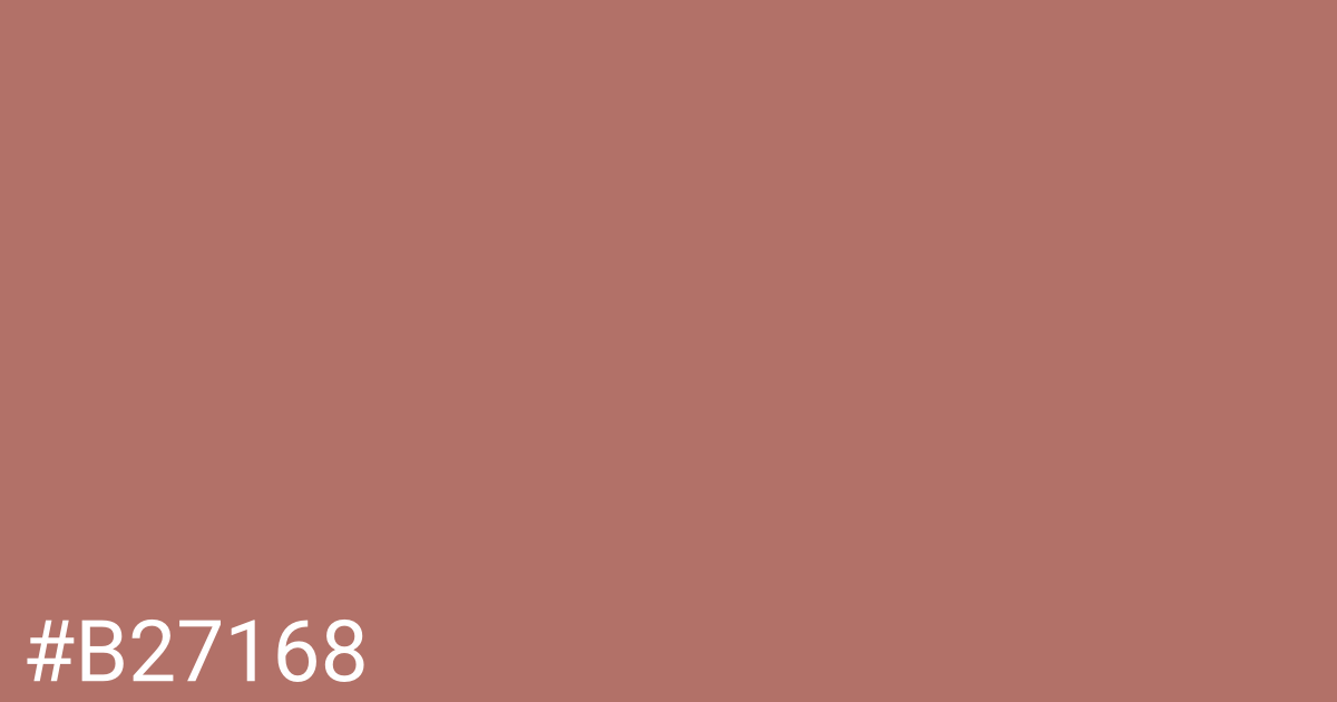 Hex color #b27168 graphic