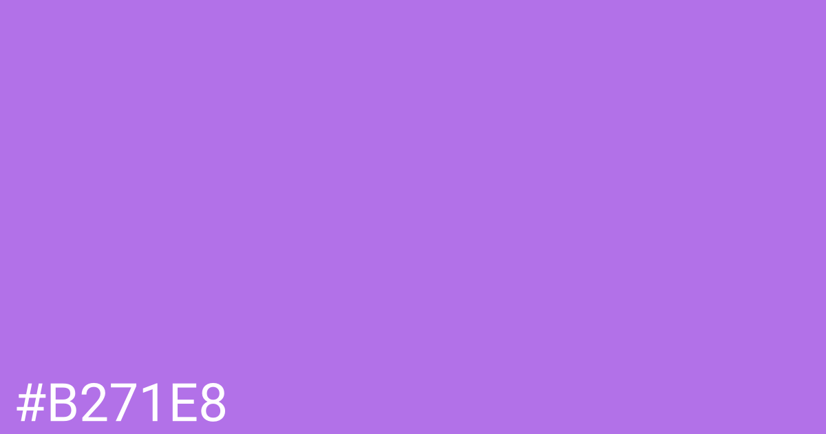 Hex color #b271e8 graphic