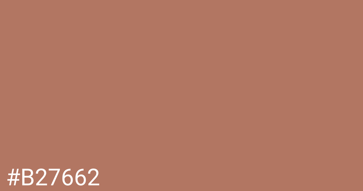 Hex color #b27662 graphic