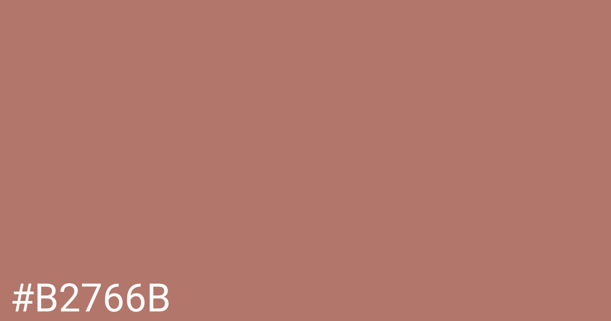 Hex color #b2766b graphic