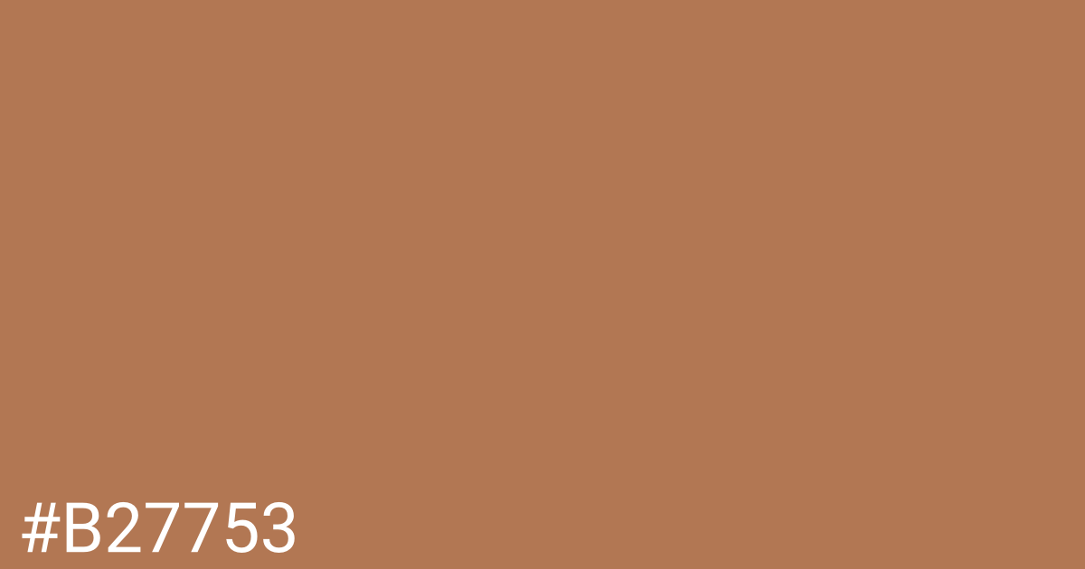 Hex color #b27753 graphic