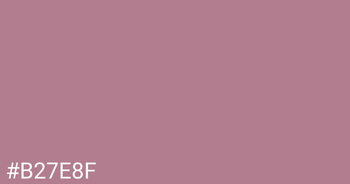 Hex color #b27e8f graphic