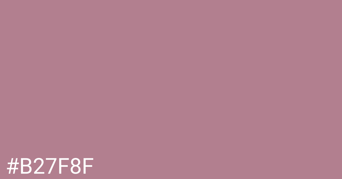 Hex color #b27f8f graphic