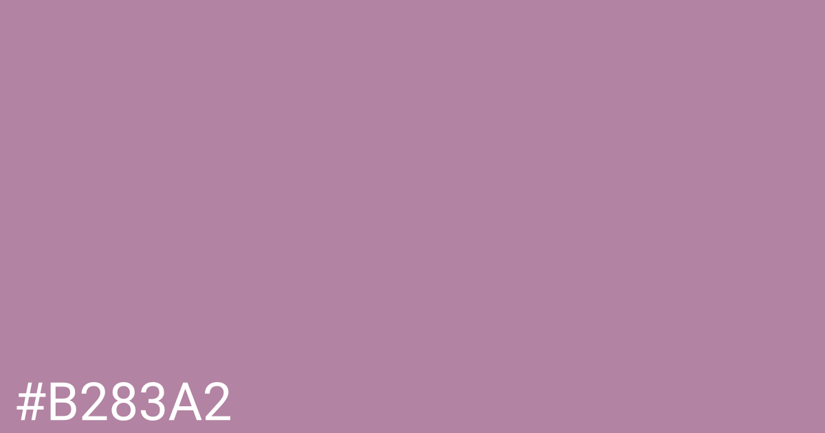 Hex color #b283a2 graphic