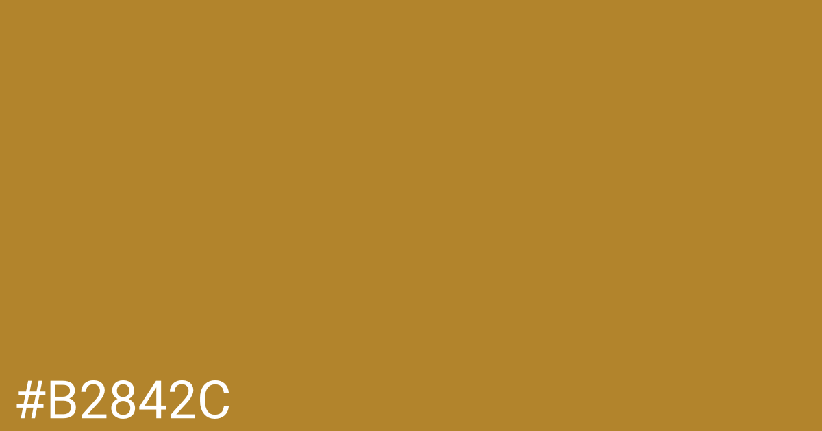 Hex color #b2842c graphic