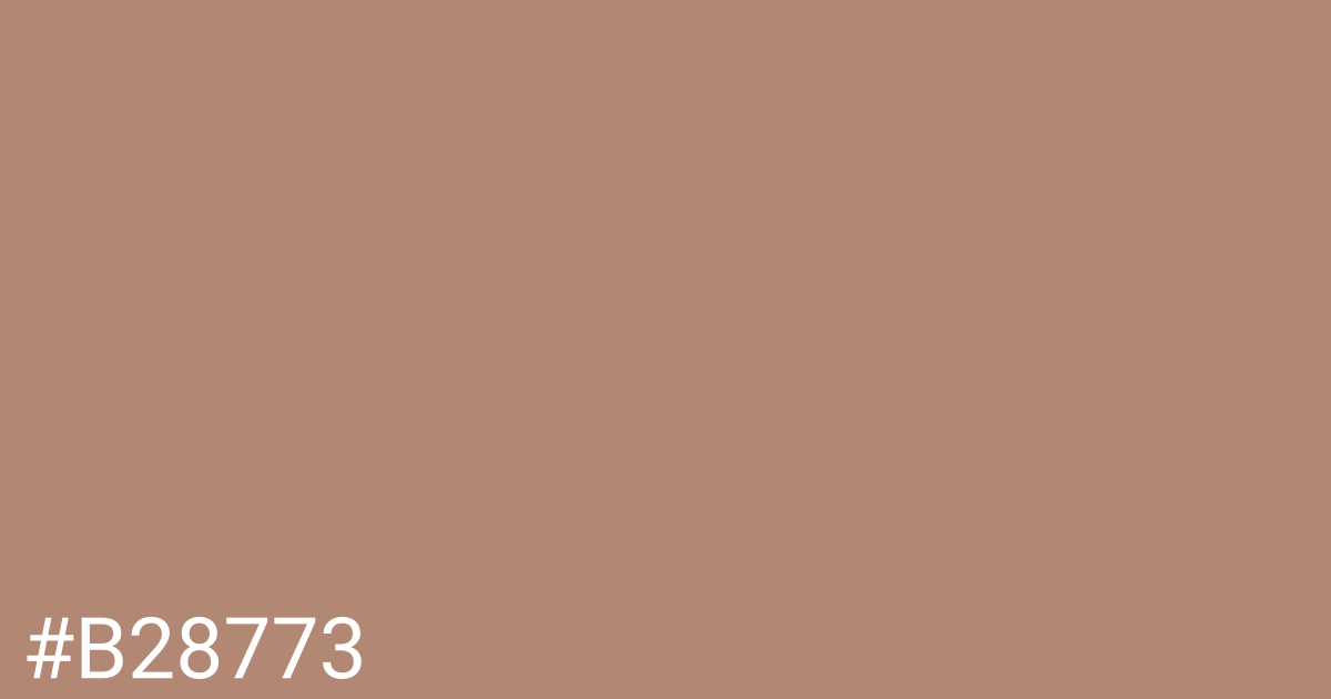 Hex color #b28773 graphic