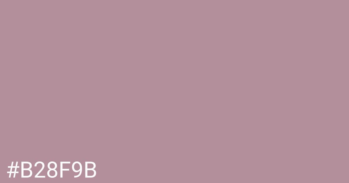 Hex color #b28f9b graphic