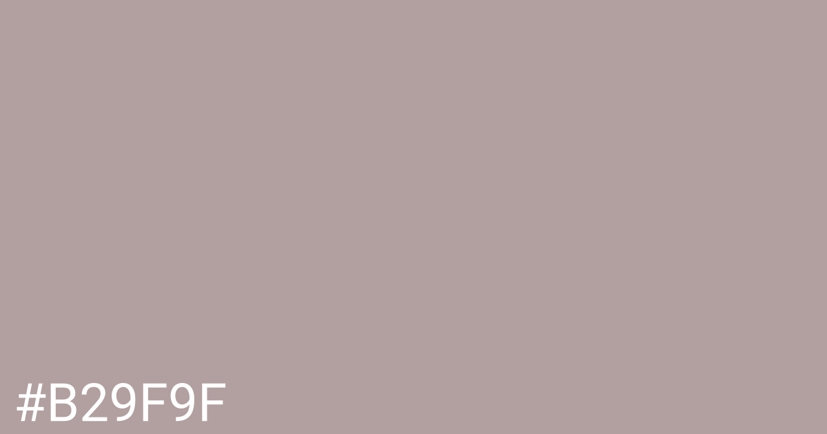 Hex color #b29f9f graphic