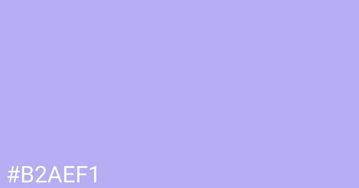 Hex color #b2aef1 graphic