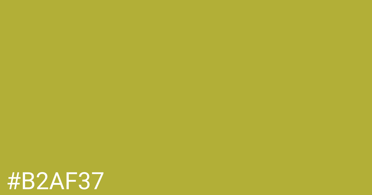 Hex color #b2af37 graphic