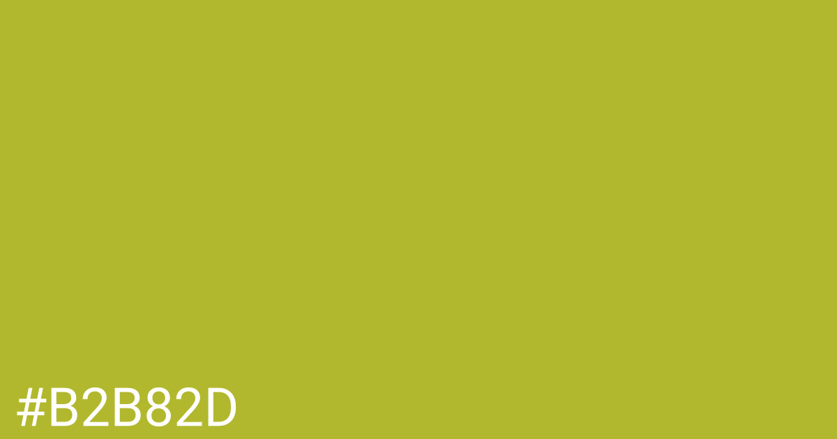 Hex color #b2b82d graphic