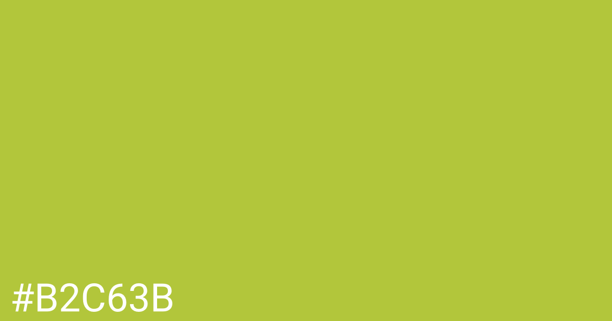 Hex color #b2c63b graphic