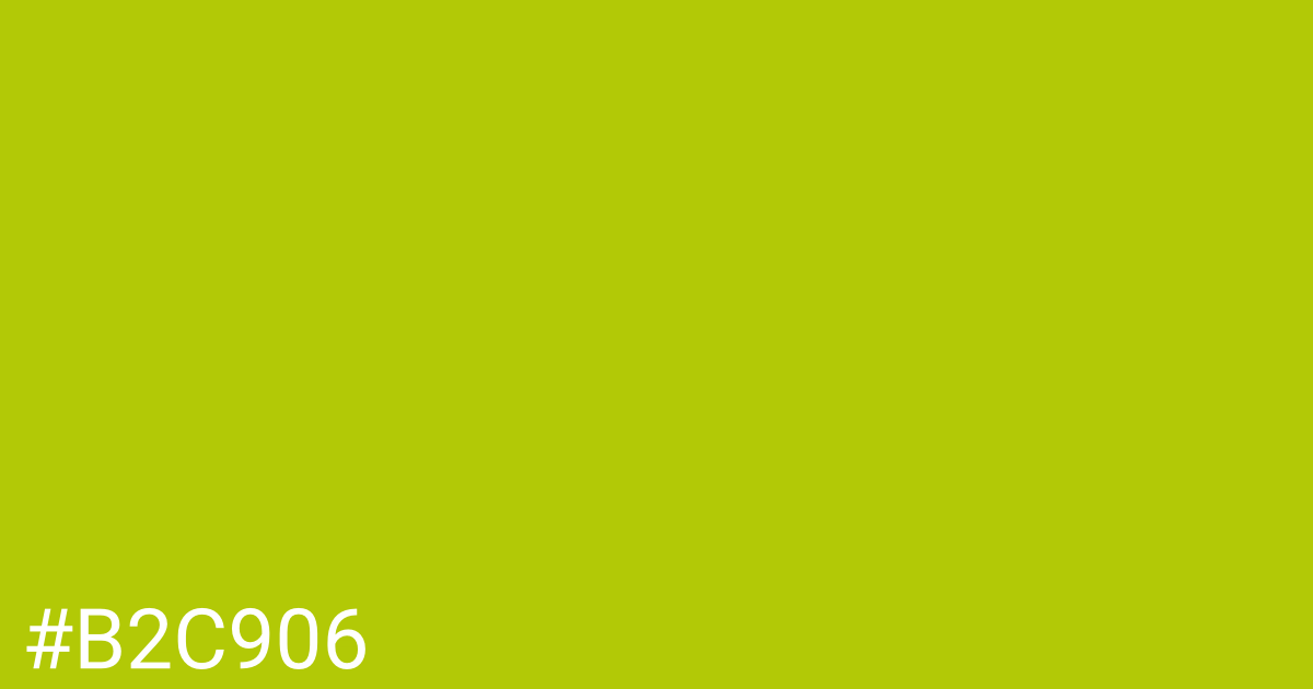 Hex color #b2c906 graphic