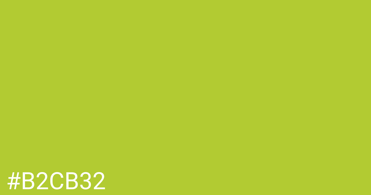 Hex color #b2cb32 graphic