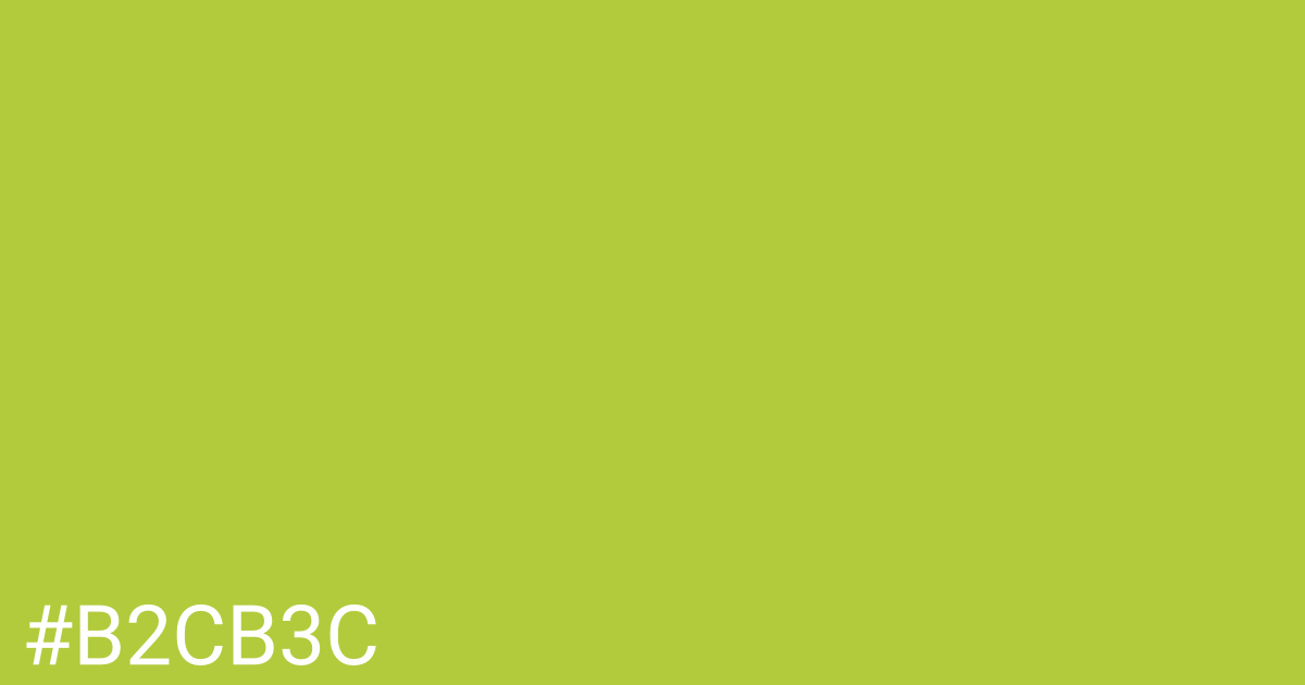Hex color #b2cb3c graphic