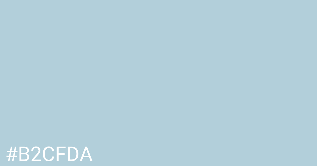 Hex color #b2cfda graphic